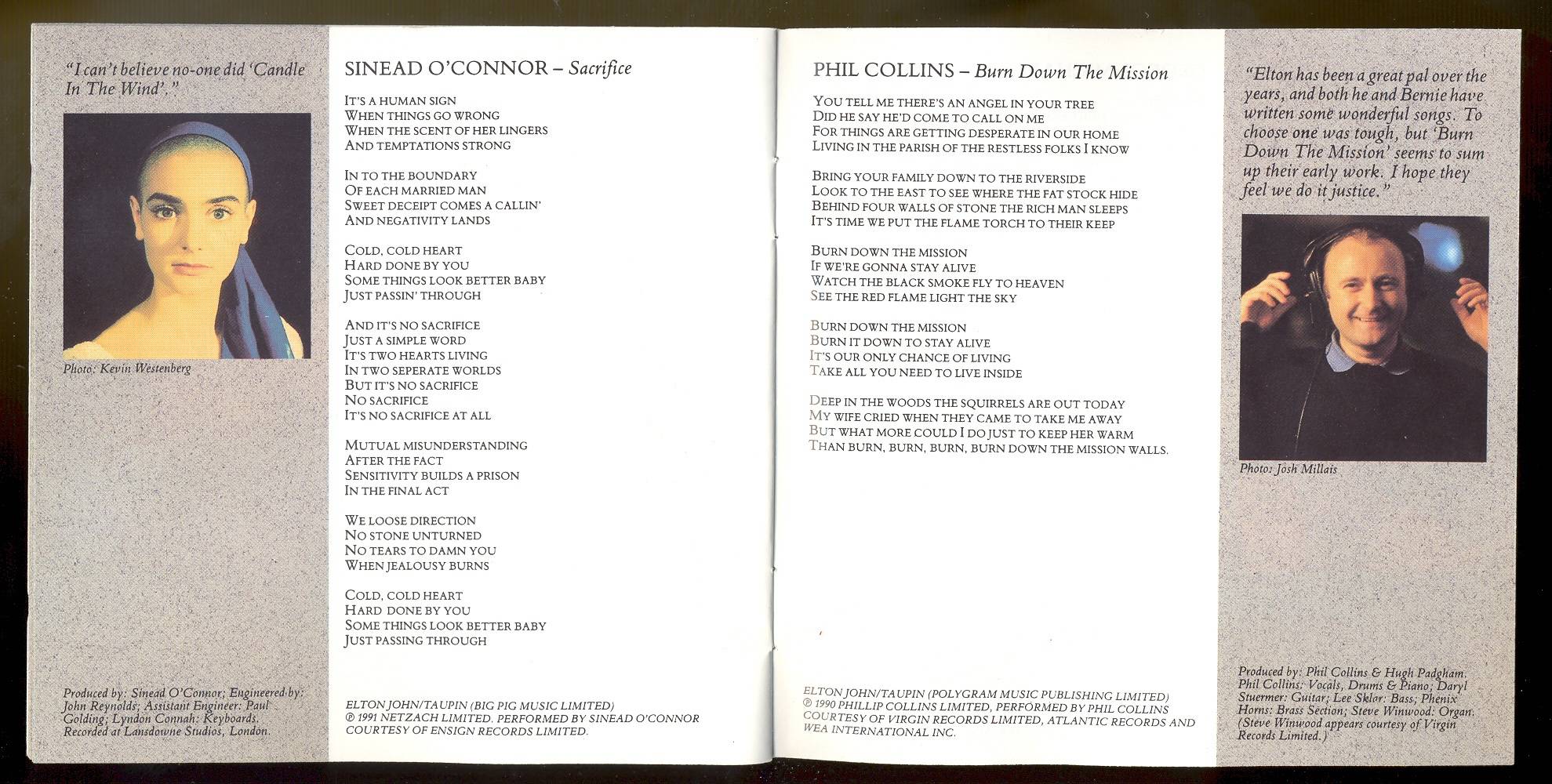 Elton John Two Rooms Celebrating the Songs of Elton John and Bernie Taupin : Booklet 9